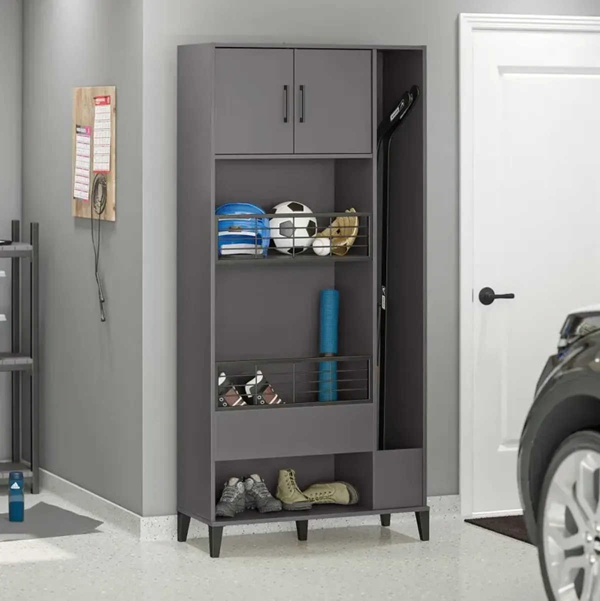 Flex Graphite Sports Storage Cabinet