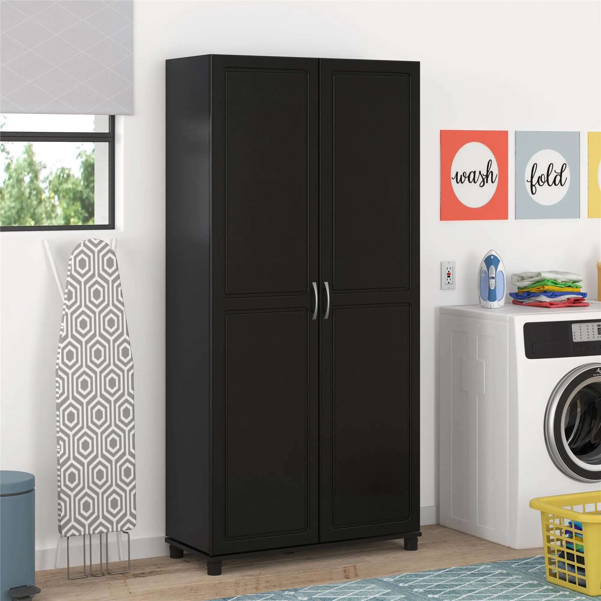 Kendall Black 36" Utility Storage Cabinet