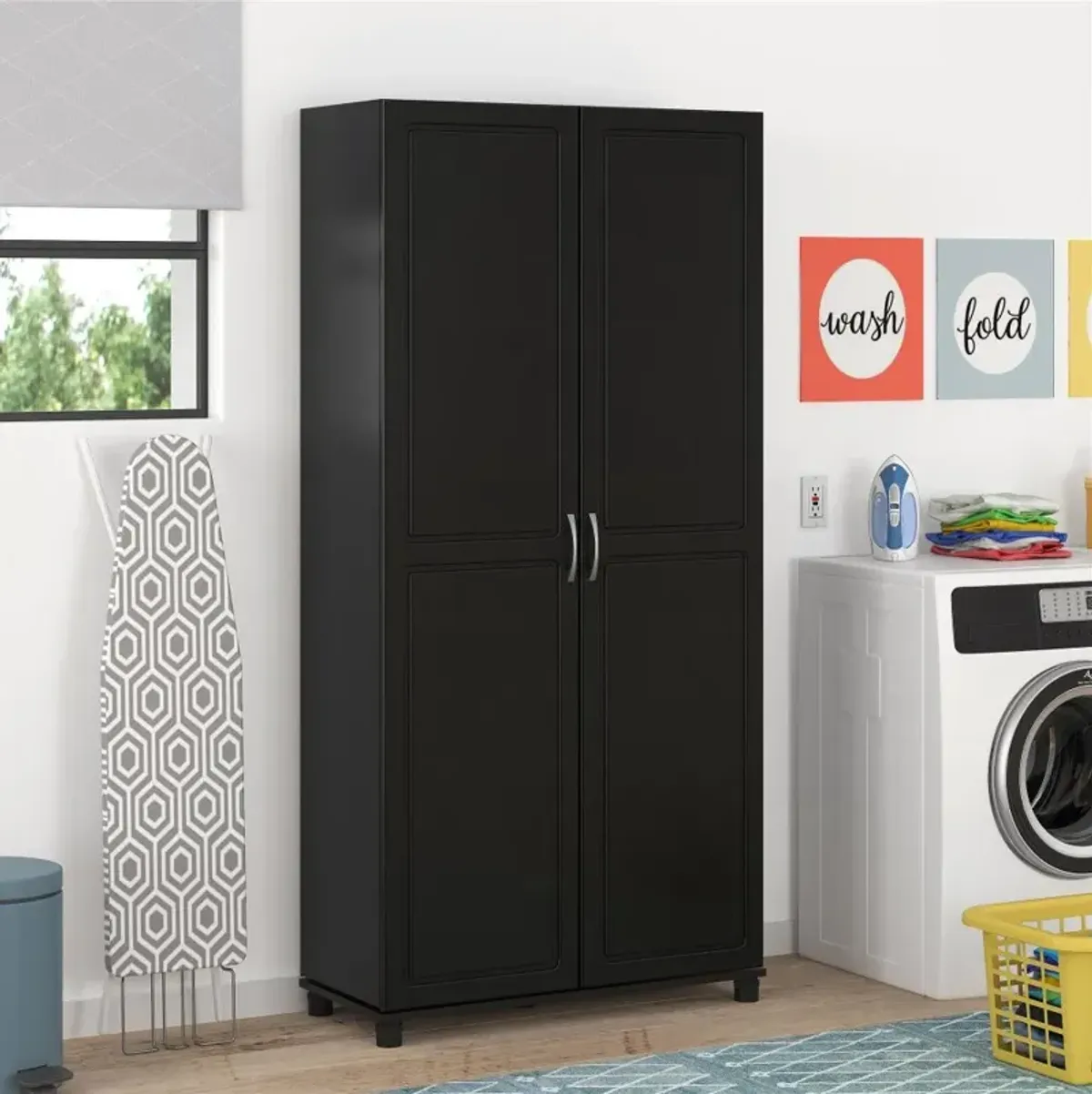 Kendall Black 36" Utility Storage Cabinet