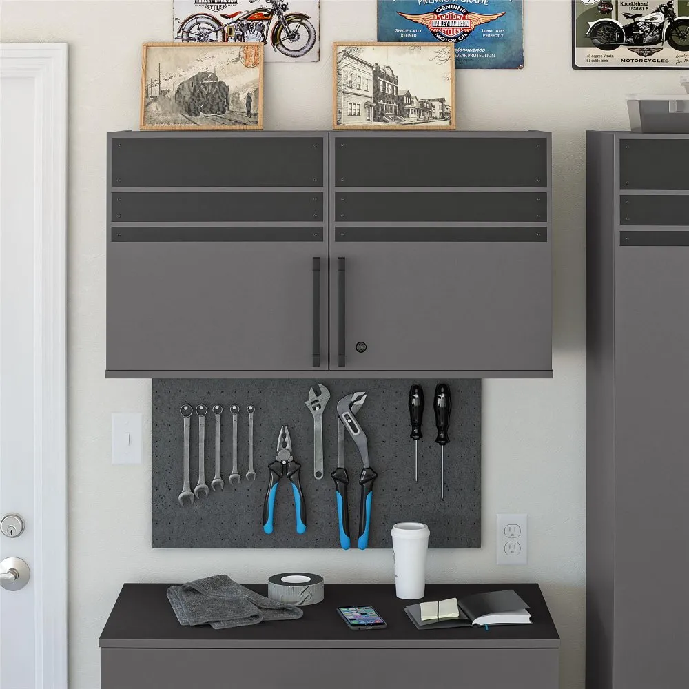 Shelby Graphite 2 Door Garage Wall Cabinet