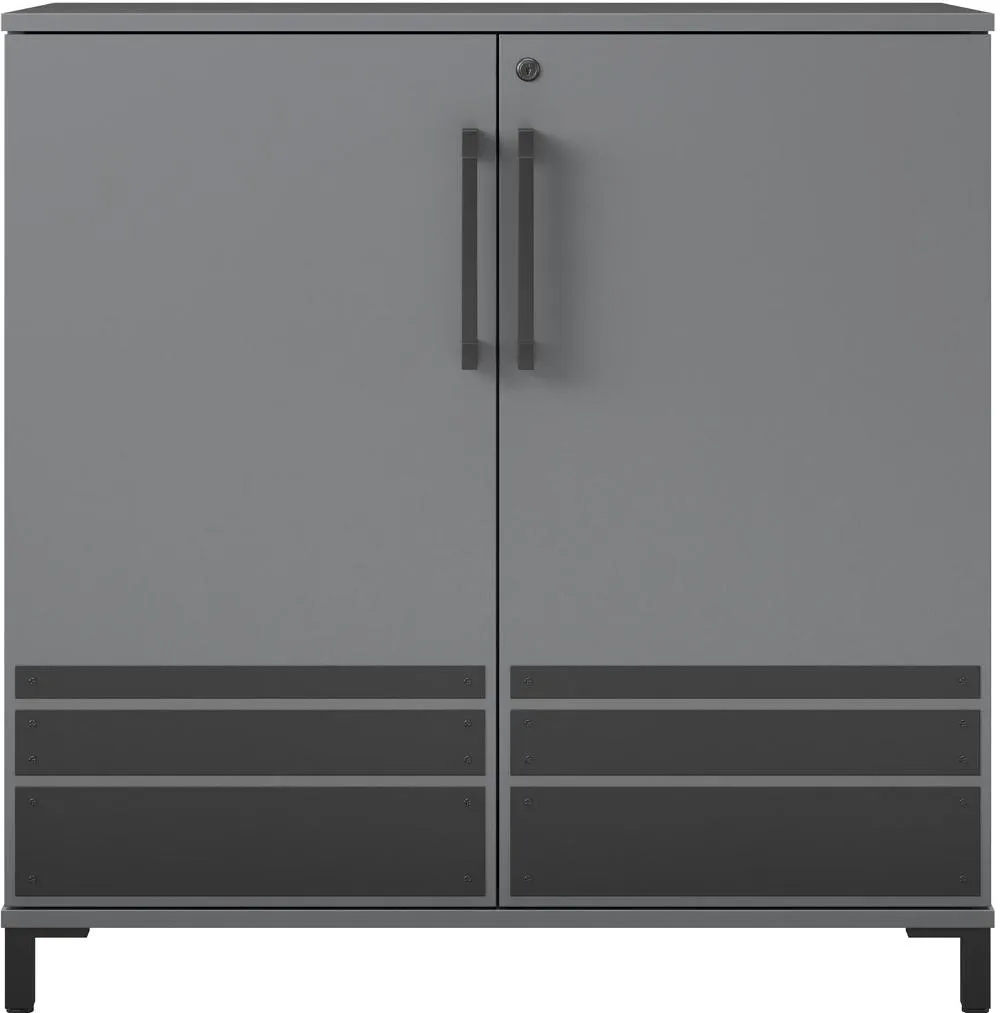 Shelby Graphite Garage Base 2-Door Cabinet