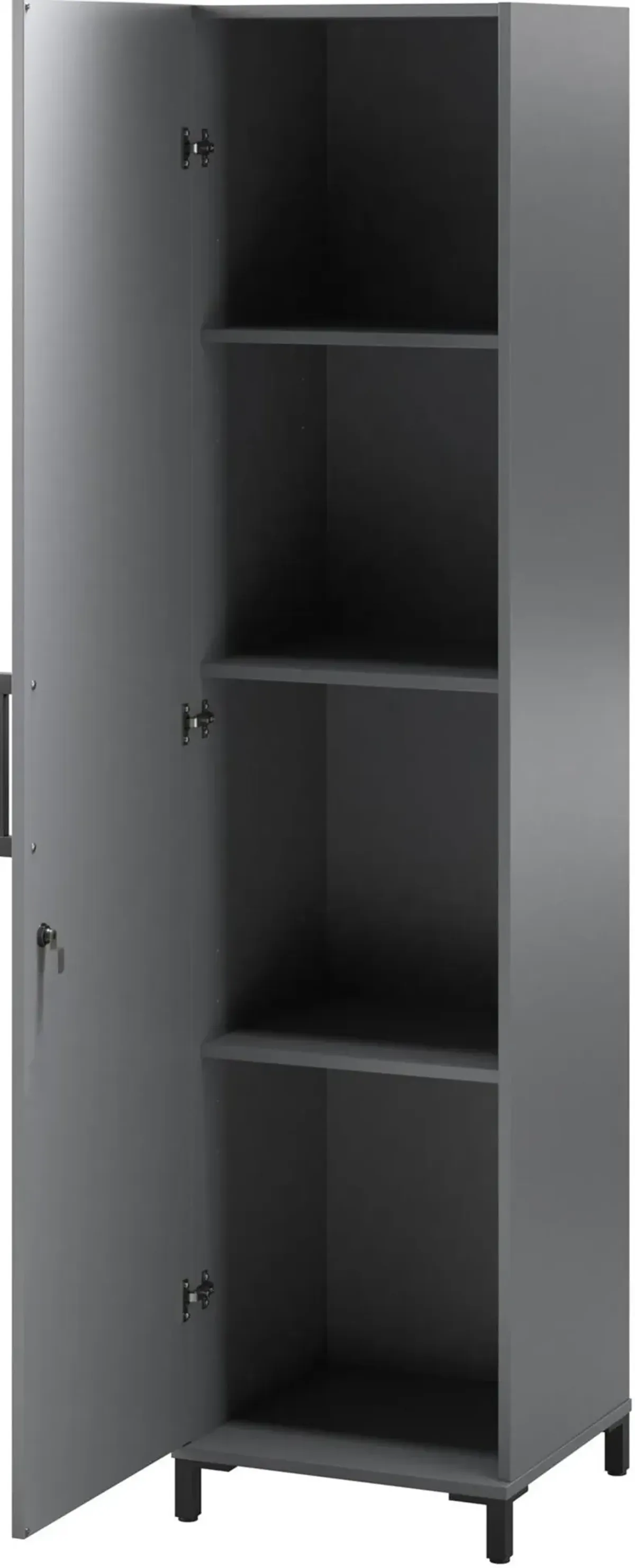 Shelby Graphite Tall 1-Door Garage Cabinet