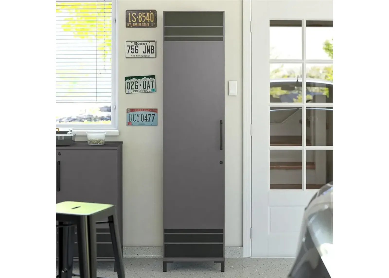 Shelby Graphite Tall 1-Door Garage Cabinet