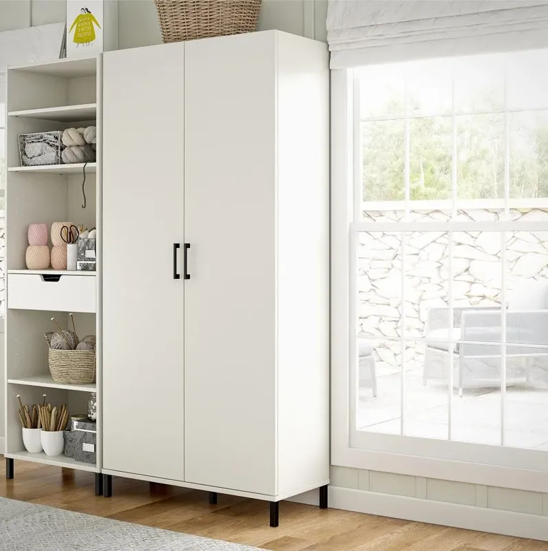 Versa White 36" 2-Door Storage Cabinet