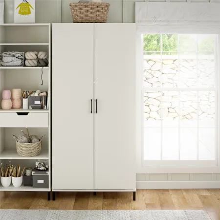 Versa White 36" 2-Door Storage Cabinet