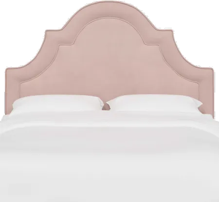 Jolie Velvet Blush Twin Headboard - Skyline Furniture
