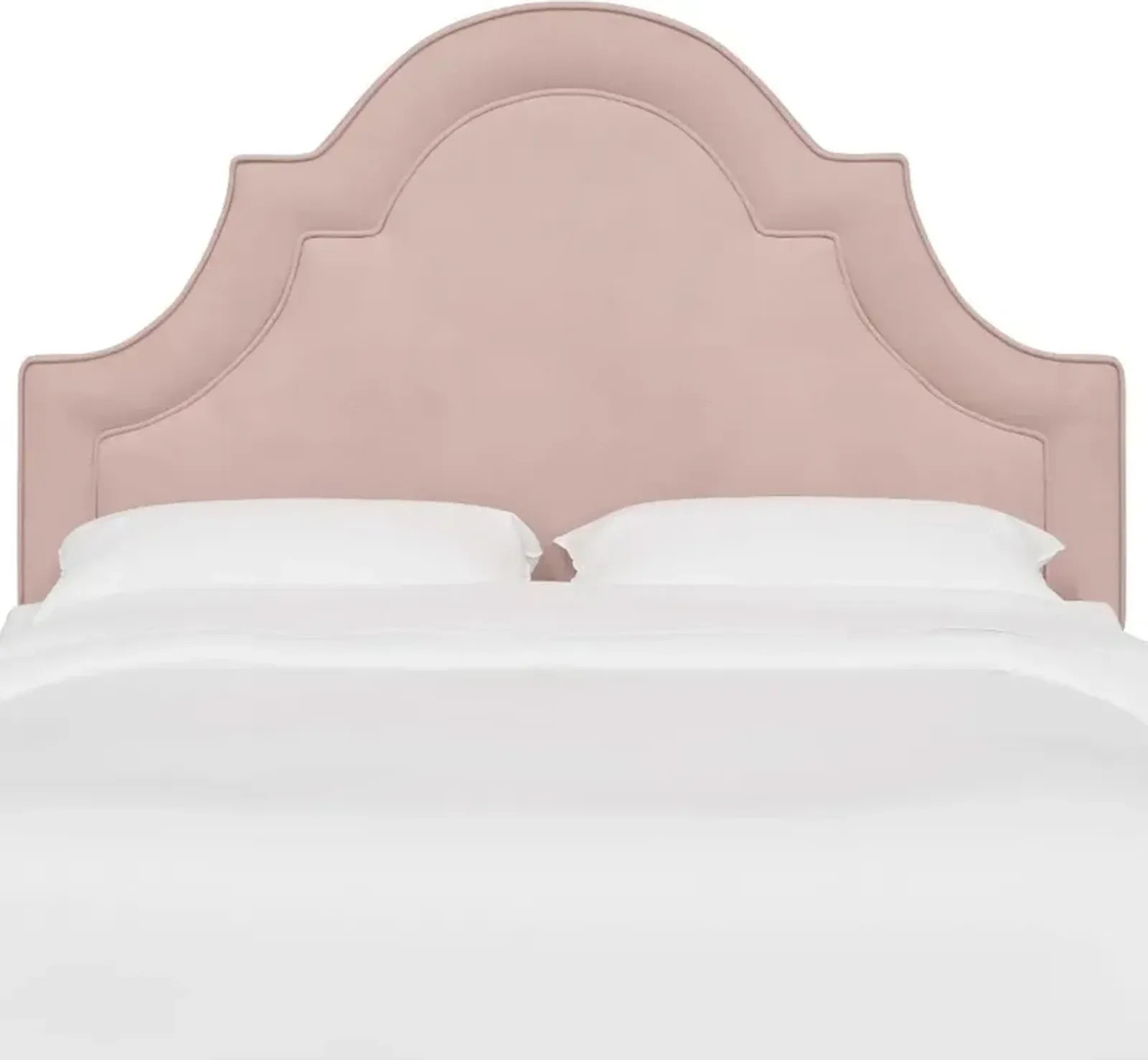 Jolie Velvet Blush Twin Headboard - Skyline Furniture