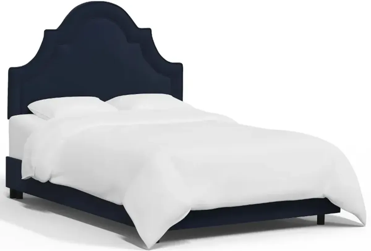 Jolie Velvet Ink Twin Bed - Skyline Furniture