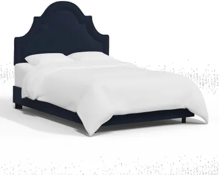 Jolie Velvet Ink Full Bed - Skyline Furniture