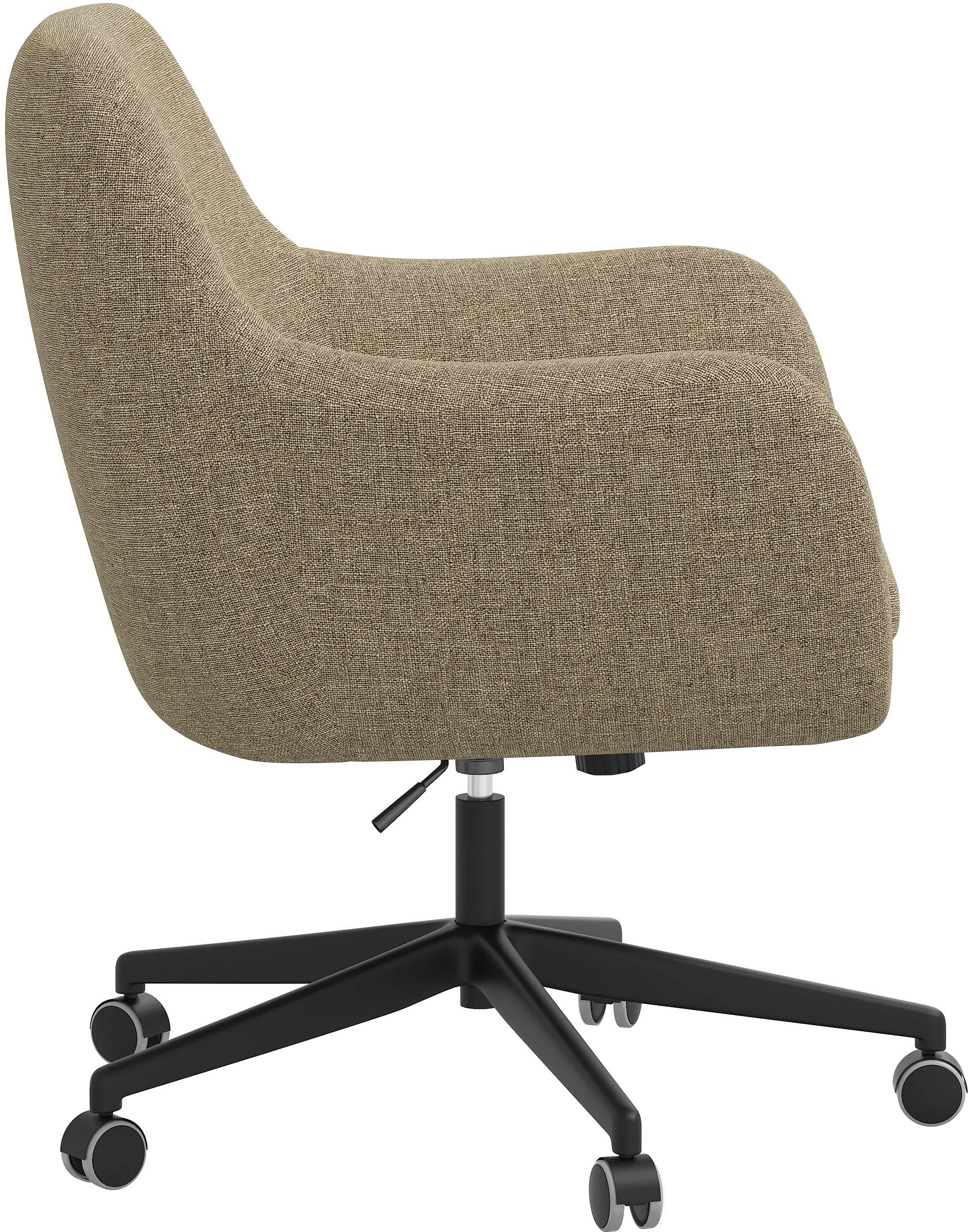 Olivia Linen Office Chair - Skyline Furniture