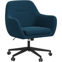 Olivia Navy Blue Office Chair - Skyline Furniture