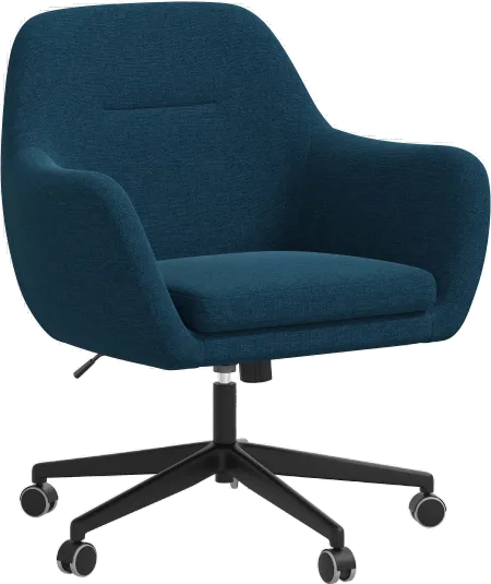 Olivia Navy Blue Office Chair - Skyline Furniture
