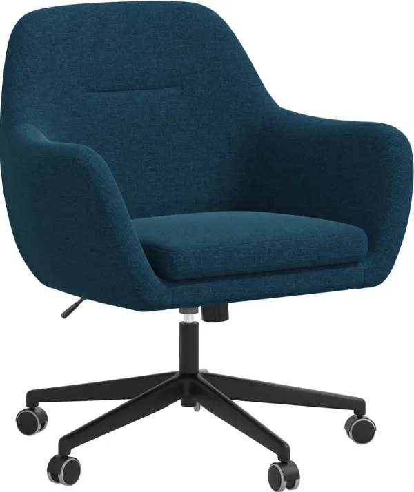 Olivia Navy Blue Office Chair - Skyline Furniture