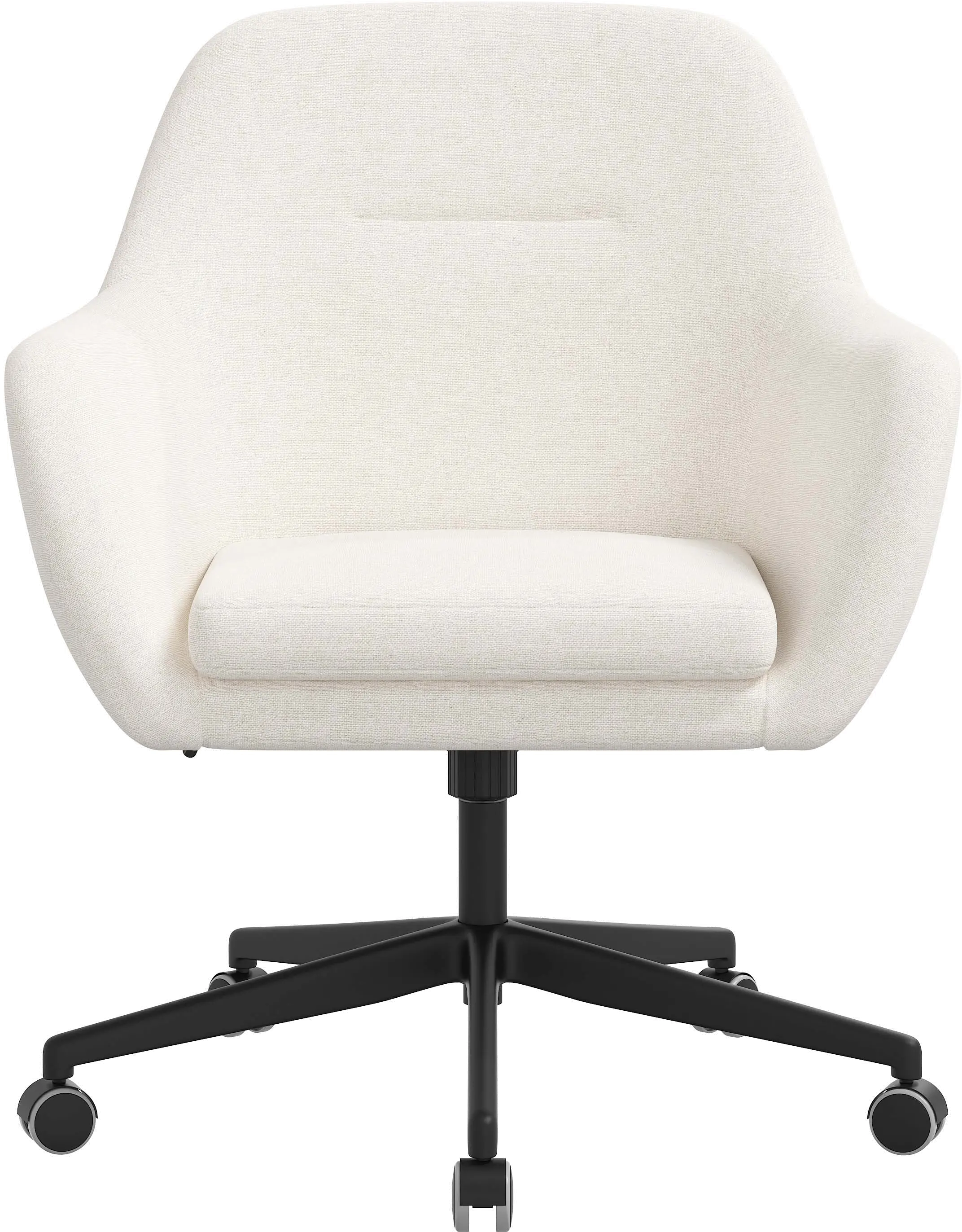 Olivia White Office Chair - Skyline Furniture