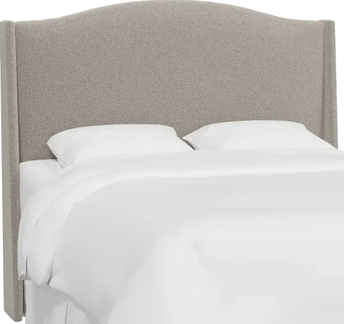 Blake Elephant Gray Twin Wingback Headboard - Skyline Furniture