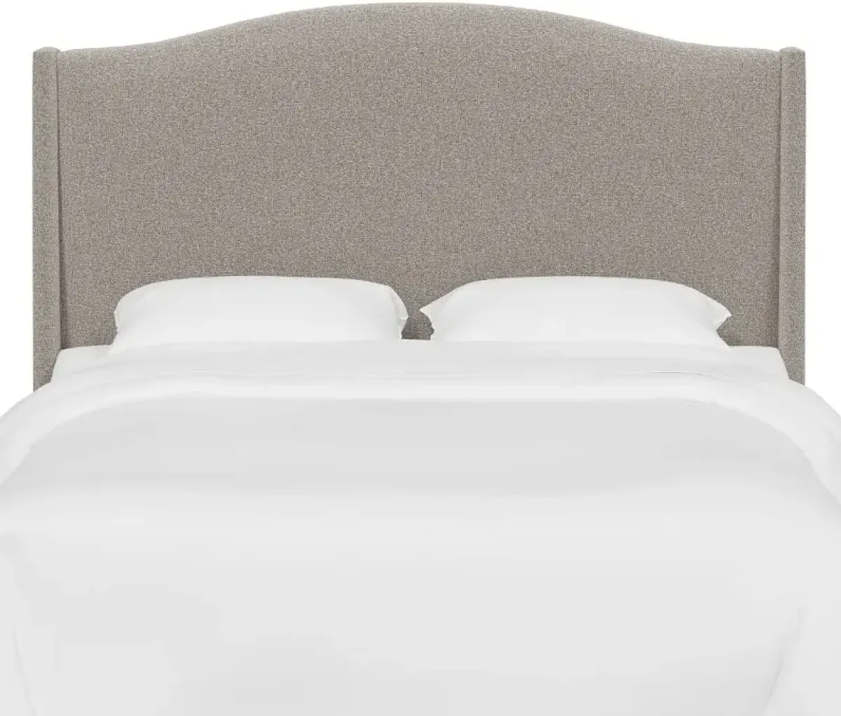 Blake Elephant Gray Twin Wingback Headboard - Skyline Furniture