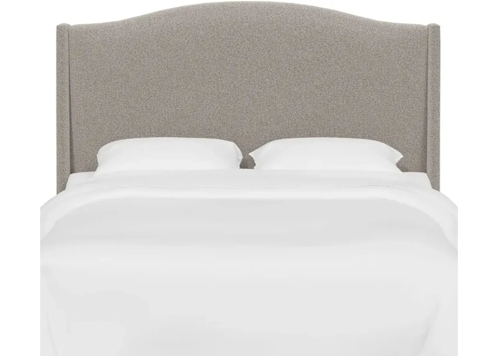 Blake Elephant Gray Full Wingback Headboard - Skyline Furniture