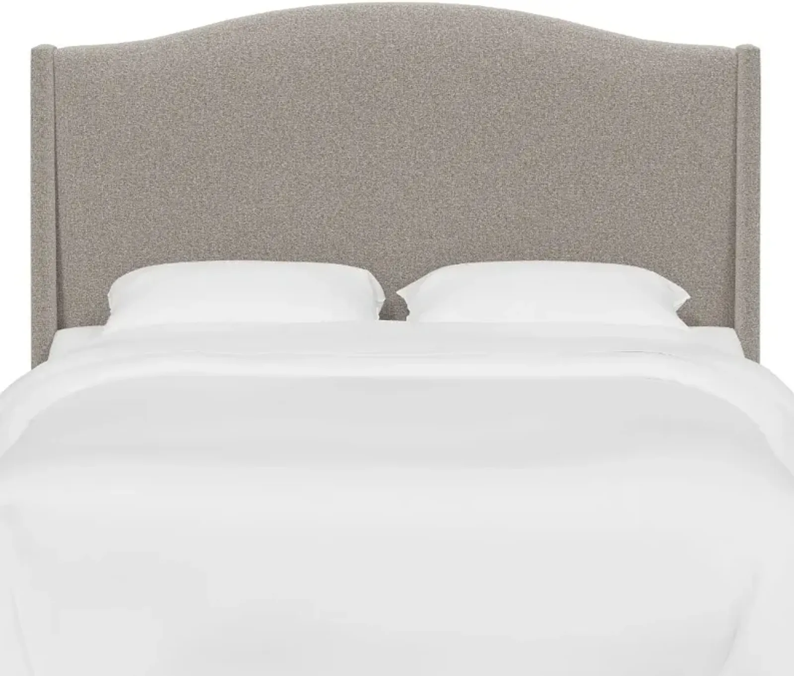 Blake Elephant Gray Full Wingback Headboard - Skyline Furniture