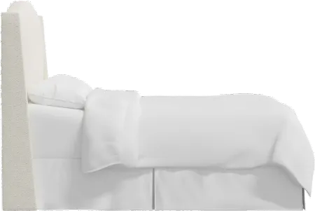 Blake Snow White Twin Wingback Headboard - Skyline Furniture