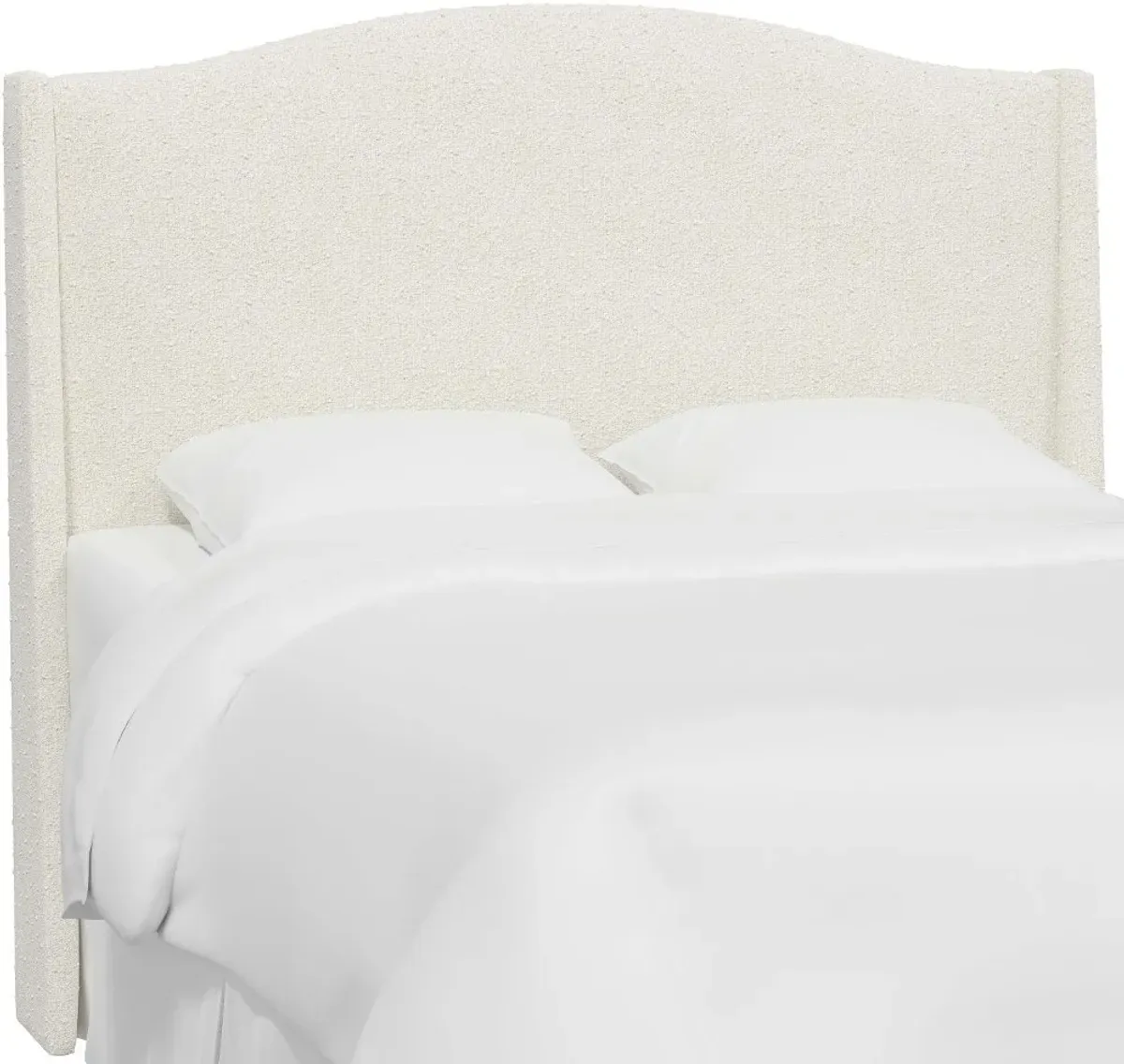 Blake Snow White Twin Wingback Headboard - Skyline Furniture