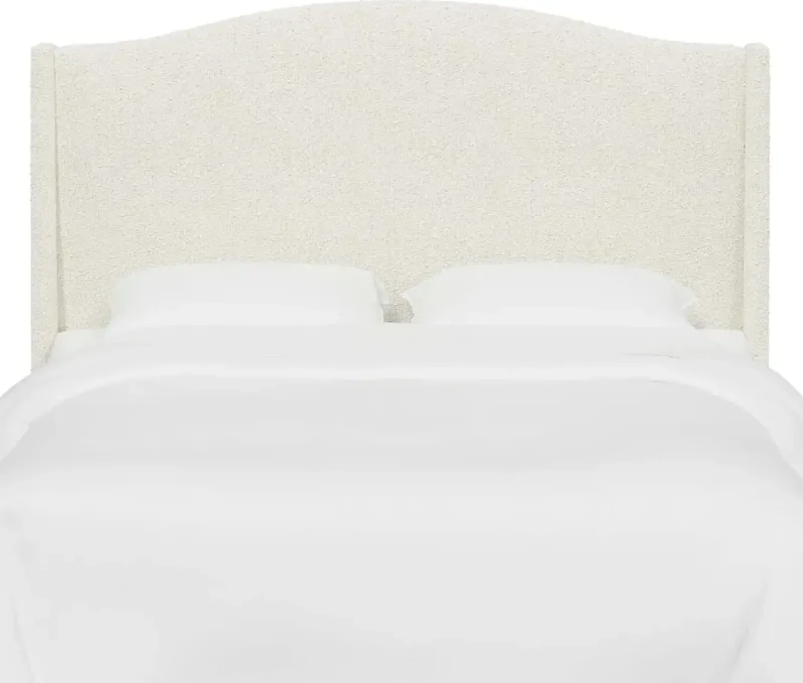 Blake Snow White Full Wingback Headboard - Skyline Furniture