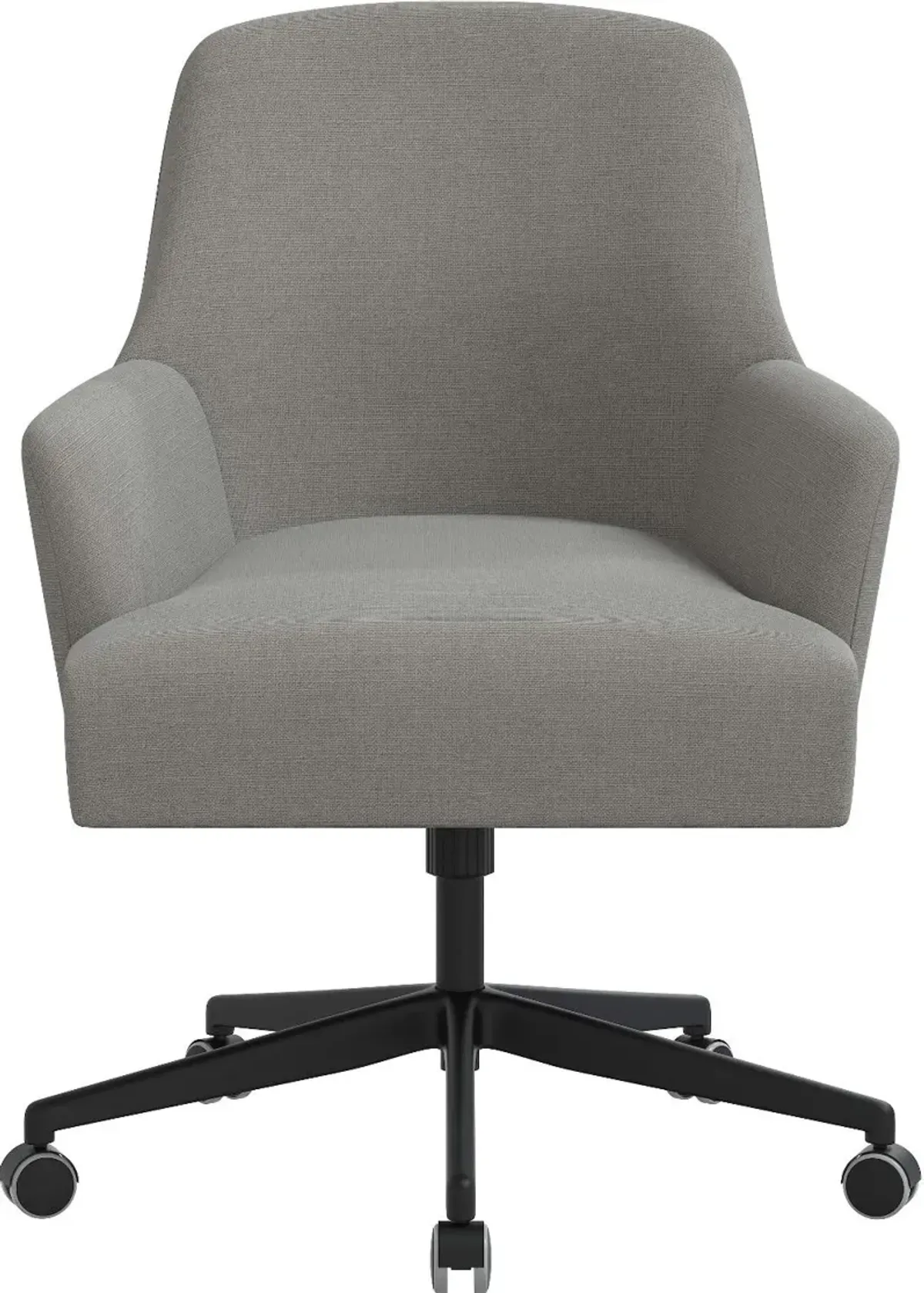 Hudson Linen Gray Office Chair - Skyline Furniture