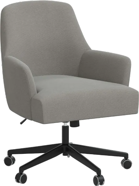 Hudson Linen Gray Office Chair - Skyline Furniture