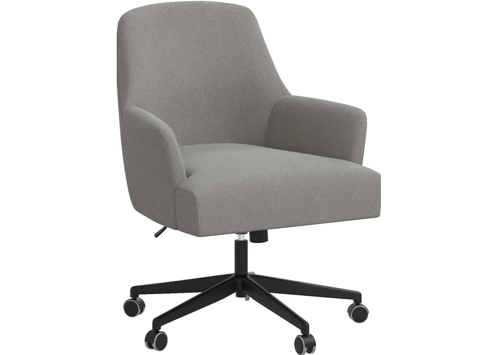 Hudson Linen Gray Office Chair - Skyline Furniture