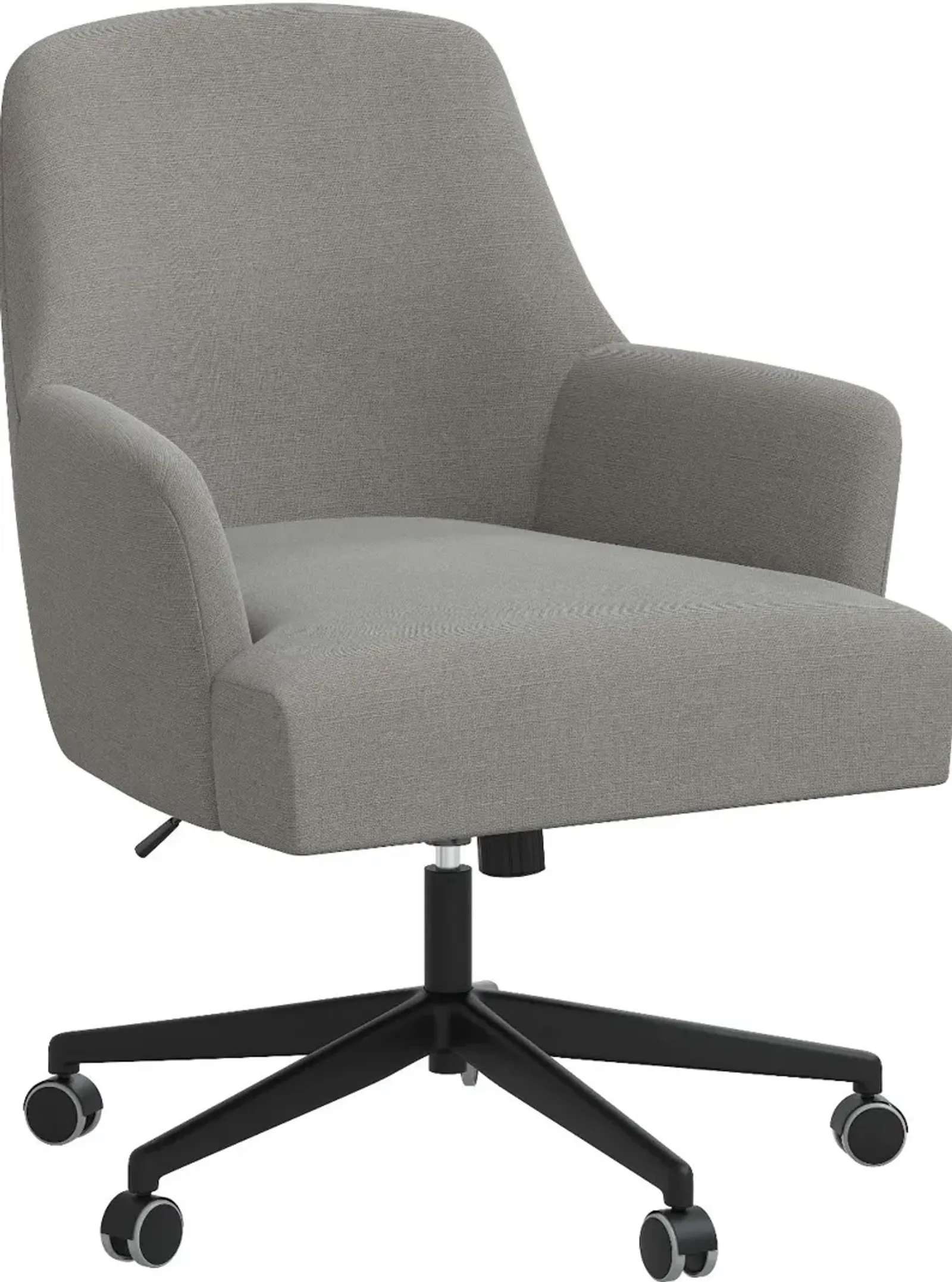 Hudson Linen Gray Office Chair - Skyline Furniture