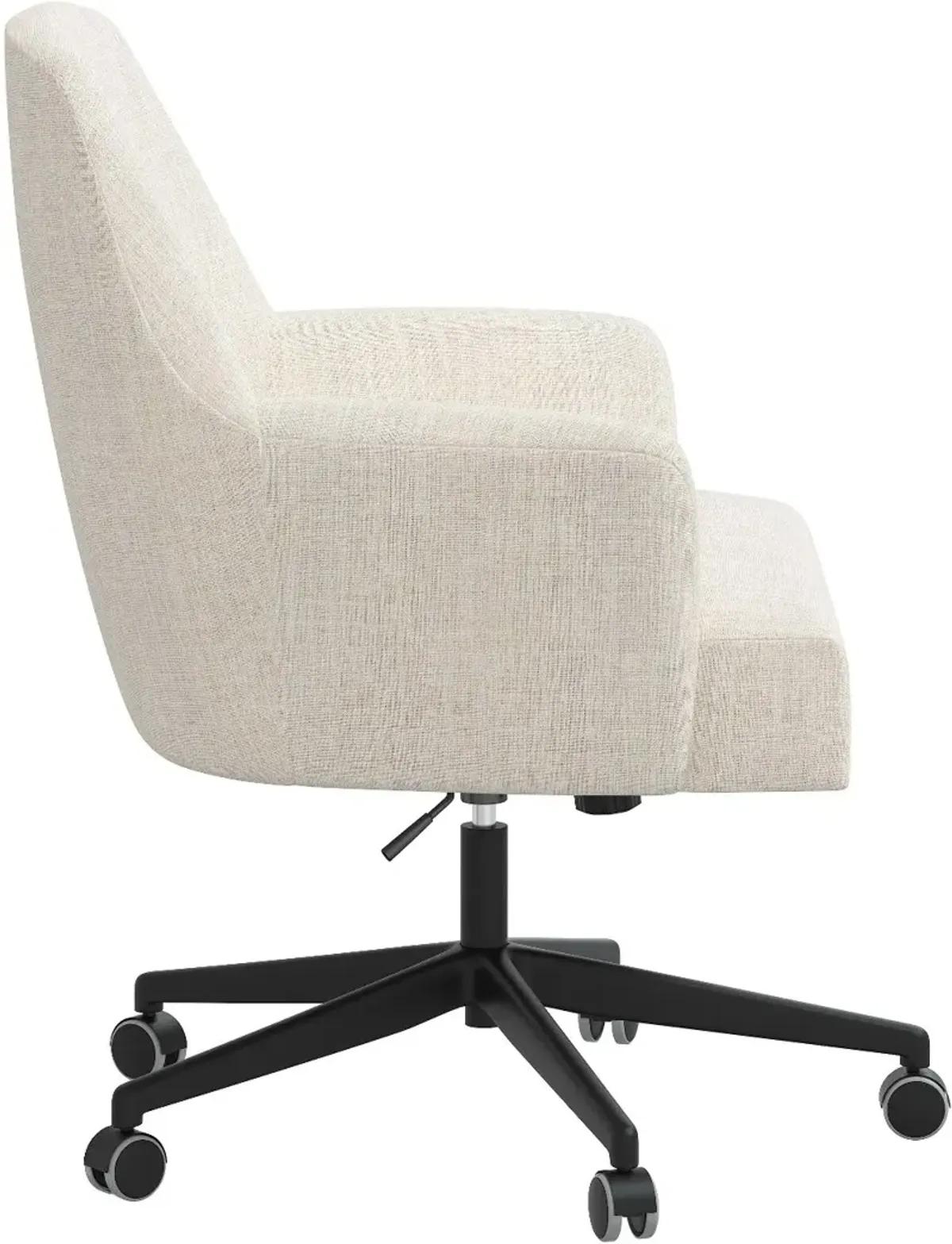 Hudson Linen Talc Office Chair - Skyline Furniture