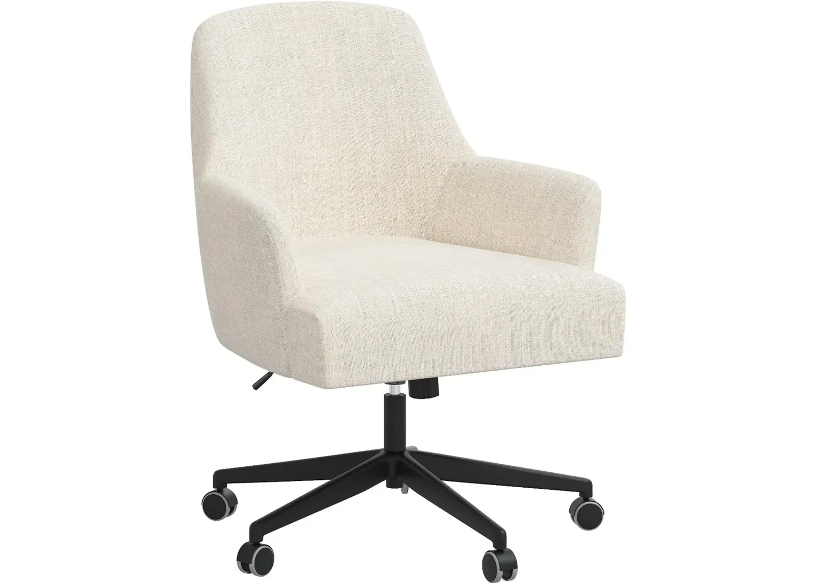 Hudson Linen Talc Office Chair - Skyline Furniture