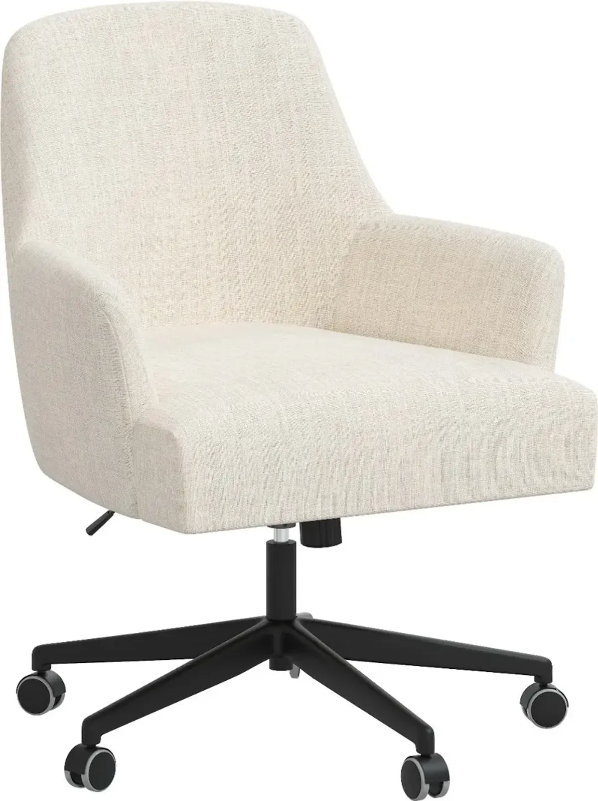 Hudson Linen Talc Office Chair - Skyline Furniture