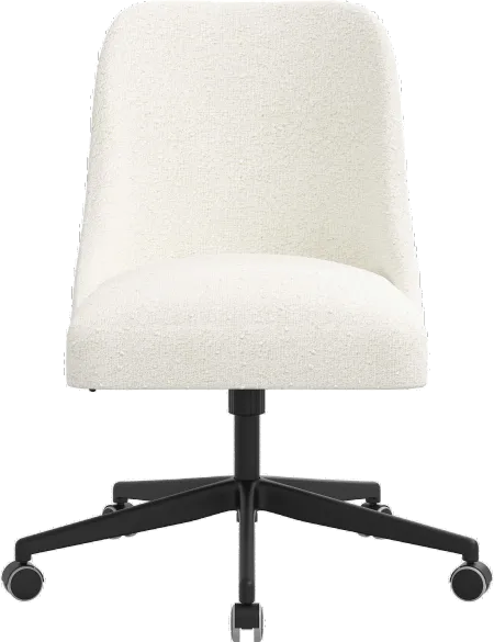 Spencer Snow White Office Chair - Skyline Furniture