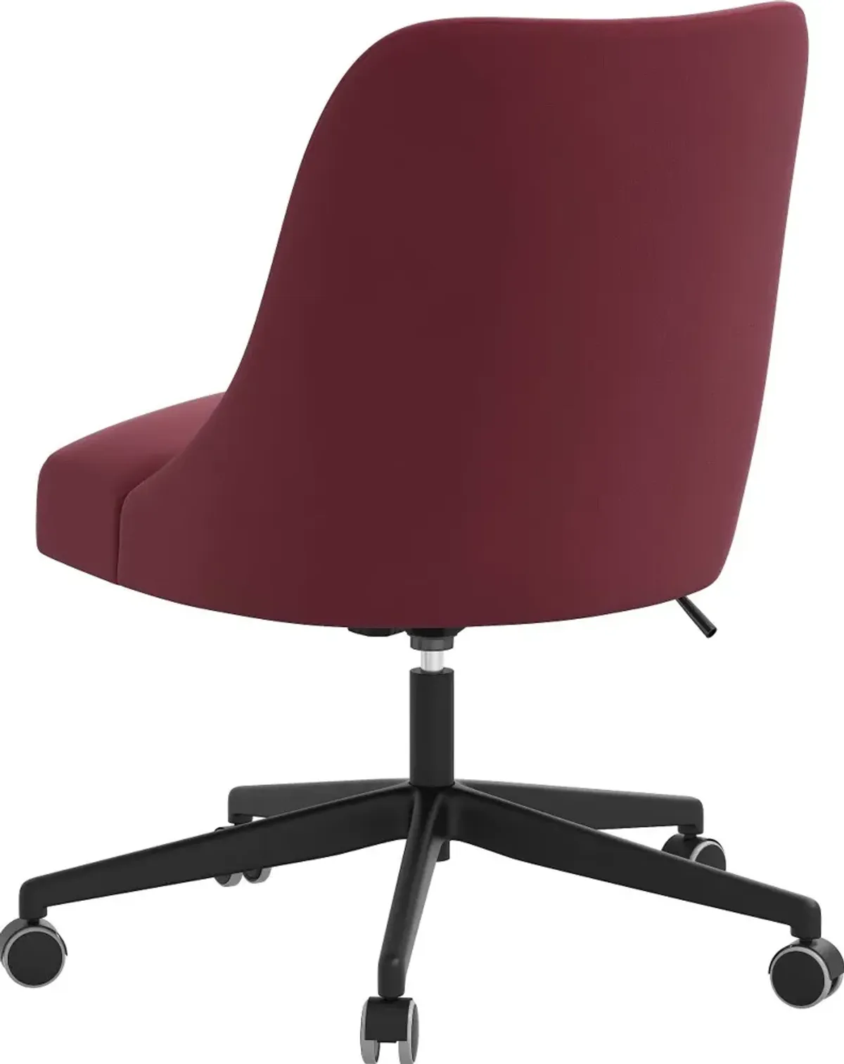 Spencer Velvet Berry Office Chair - Skyline Furniture