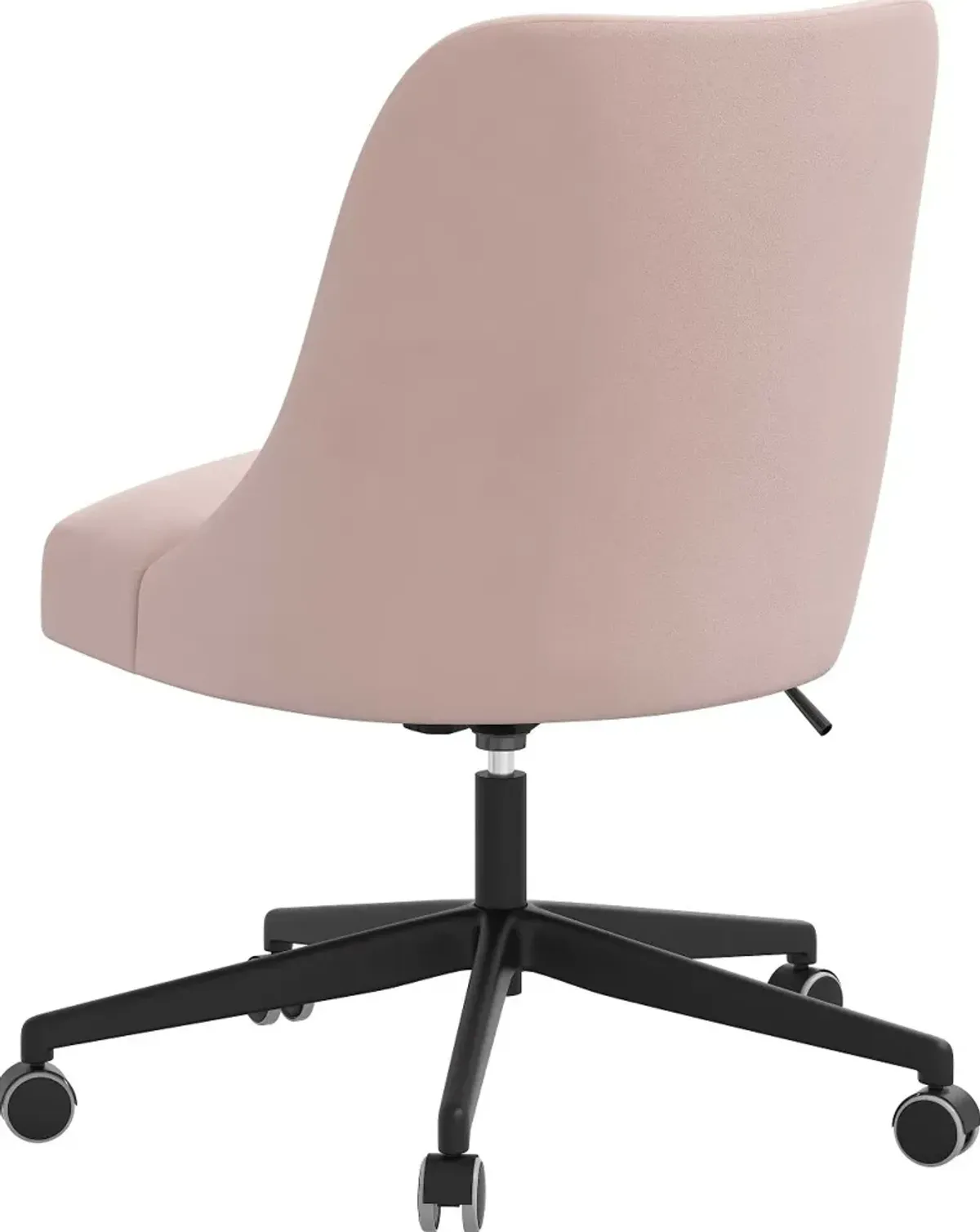 Spencer Velvet Blush Office Chair - Skyline Furniture