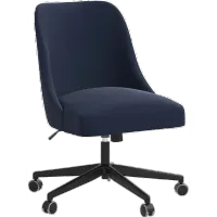 Spencer Velvet Ink Office Chair - Skyline Furniture