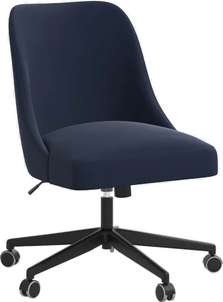 Spencer Velvet Ink Office Chair - Skyline Furniture