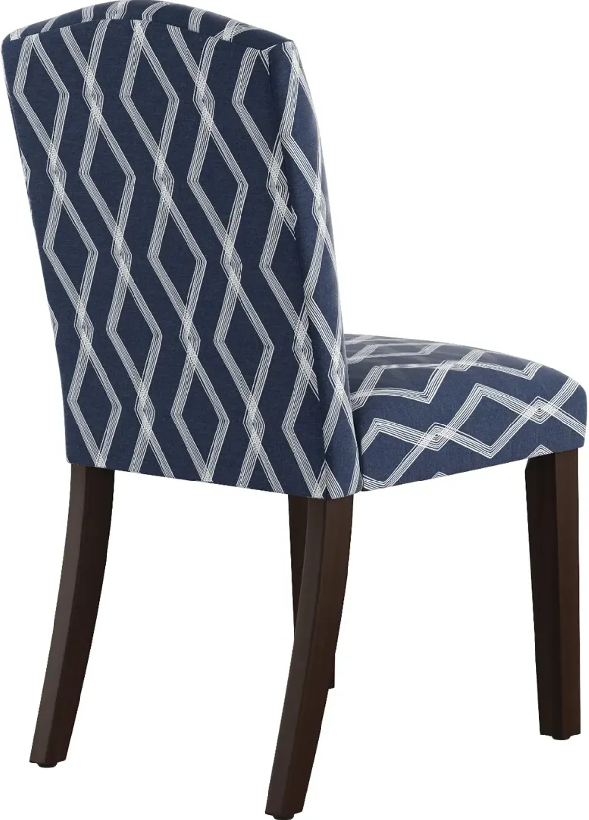 Nora Crossweave Blue Dining Chair - Skyline Furniture