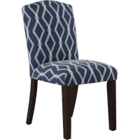 Nora Crossweave Blue Dining Chair - Skyline Furniture