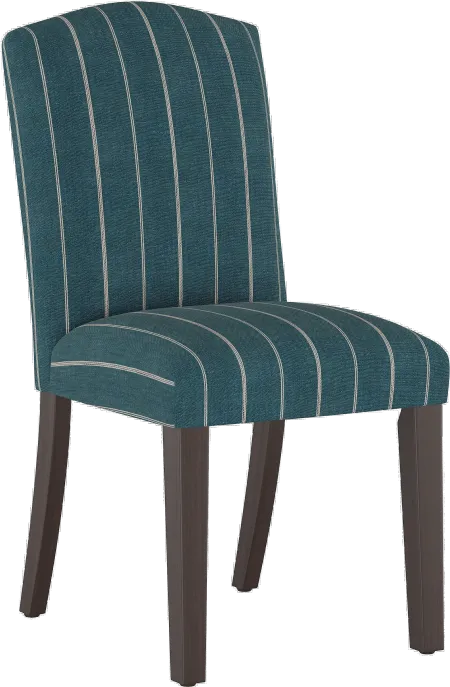 Nora Indigo Stripe Dining Chair - Skyline Furniture