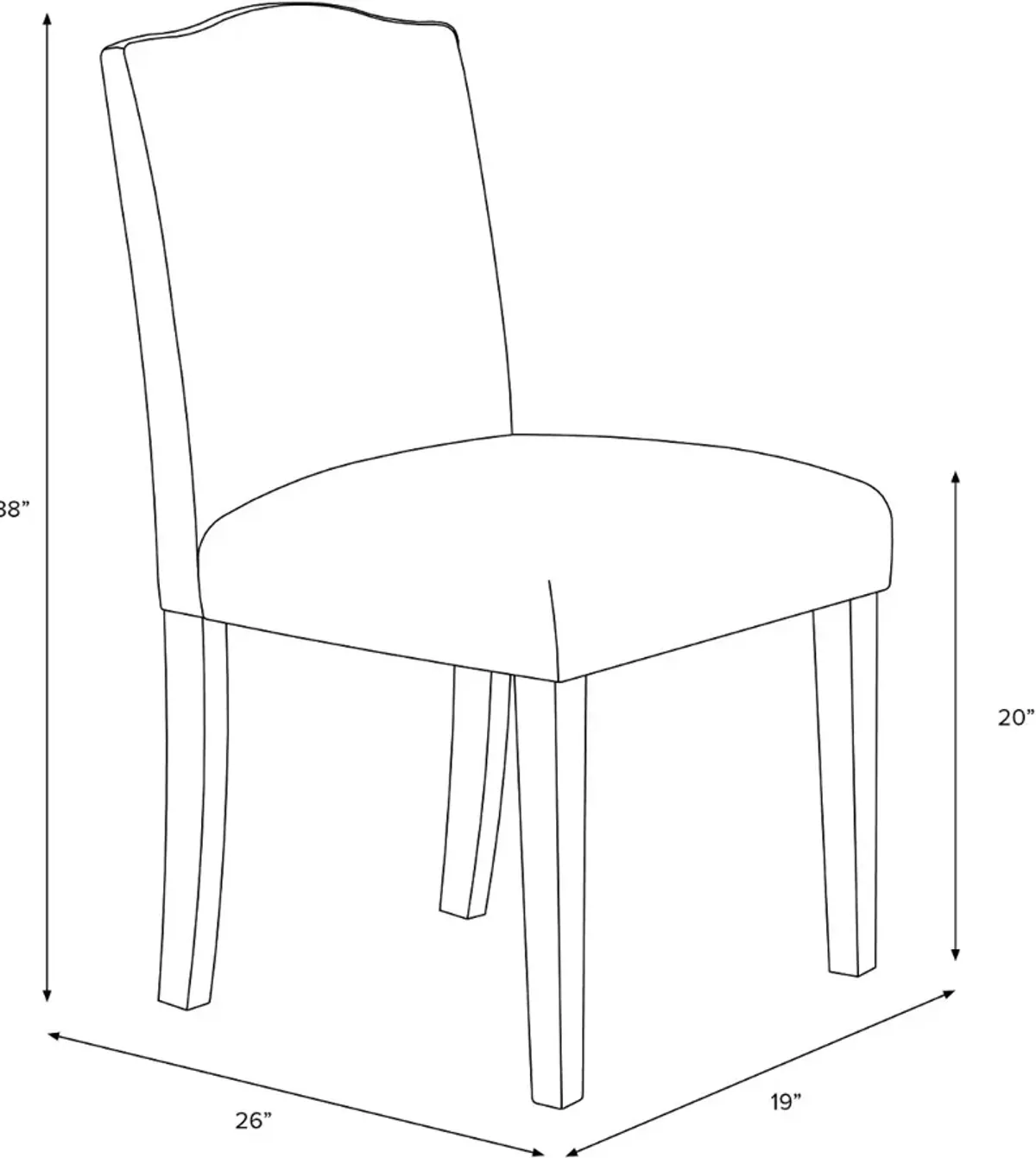 Nora Ochre Dining Chair - Skyline Furniture