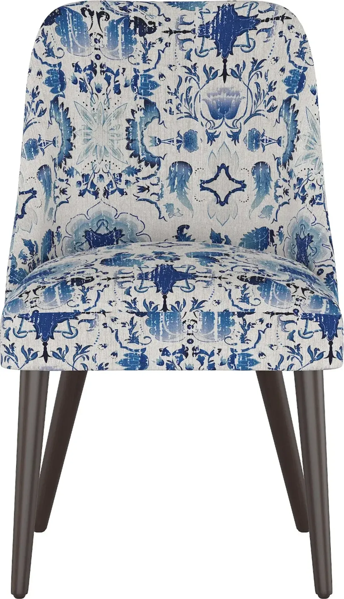 Colton Persian Floral Blue Dining Chair - Skyline Furniture