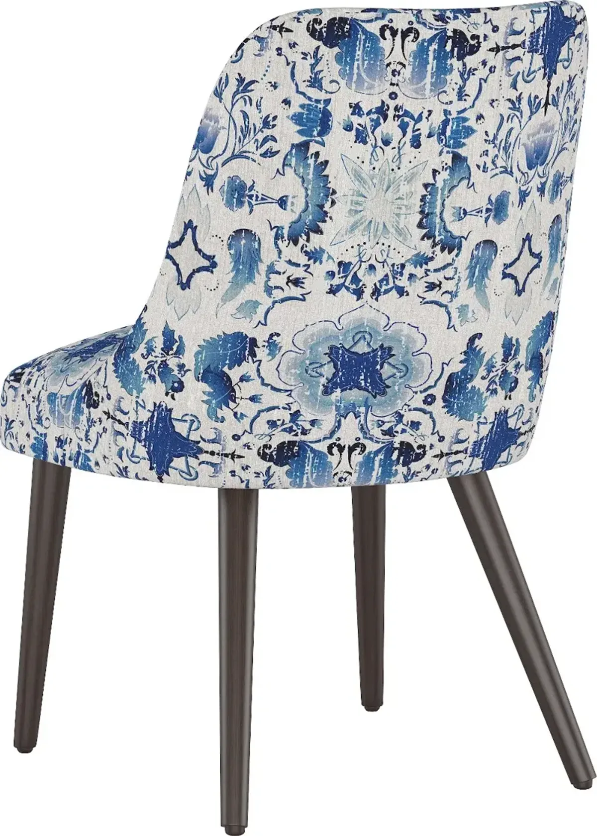 Colton Persian Floral Blue Dining Chair - Skyline Furniture