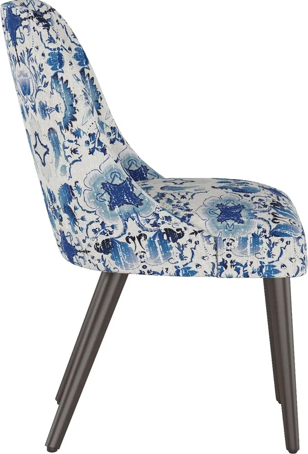 Colton Persian Floral Blue Dining Chair - Skyline Furniture