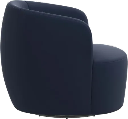 Hunter Velvet Ink Swivel Chair - Skyline Furniture