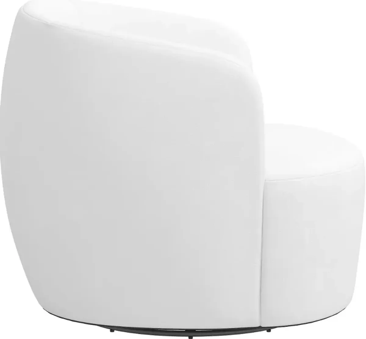 Hunter Velvet White Swivel Chair - Skyline Furniture