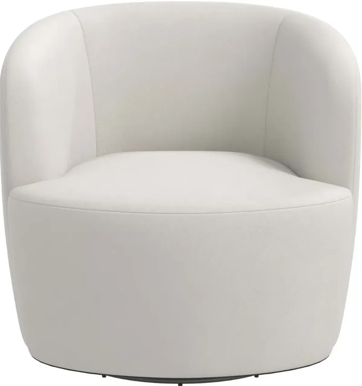 Hunter Velvet Light Gray Swivel Chair - Skyline Furniture