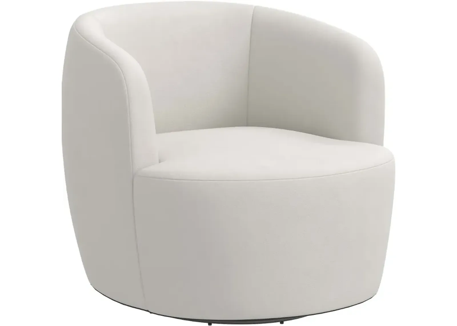 Hunter Velvet Light Gray Swivel Chair - Skyline Furniture