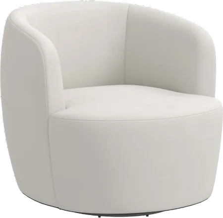 Hunter Velvet Light Gray Swivel Chair - Skyline Furniture