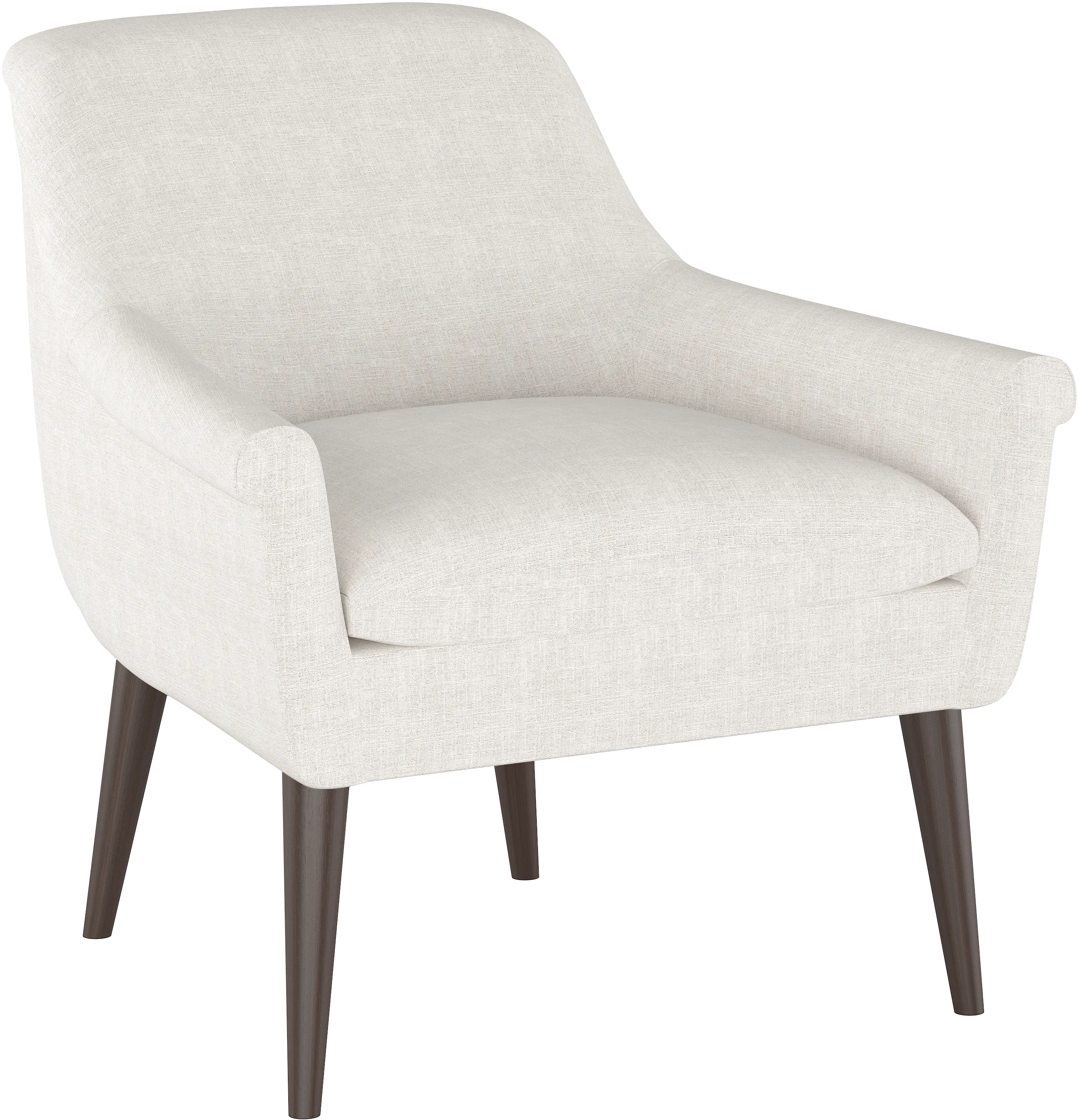 Charlotte White Accent Chair - Skyline Furniture